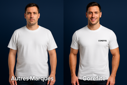 Le T-Shirt Corefite qui s'adapte à toutes les morphologies #1 Meilleure Vente